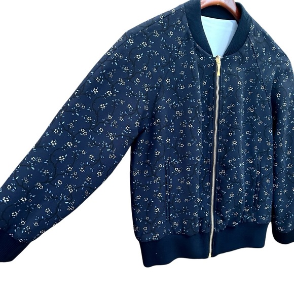 NEW Kate Spade Out West Wild Roses Sz XS Reversible Bomber Jacket - Picture 6 of 12